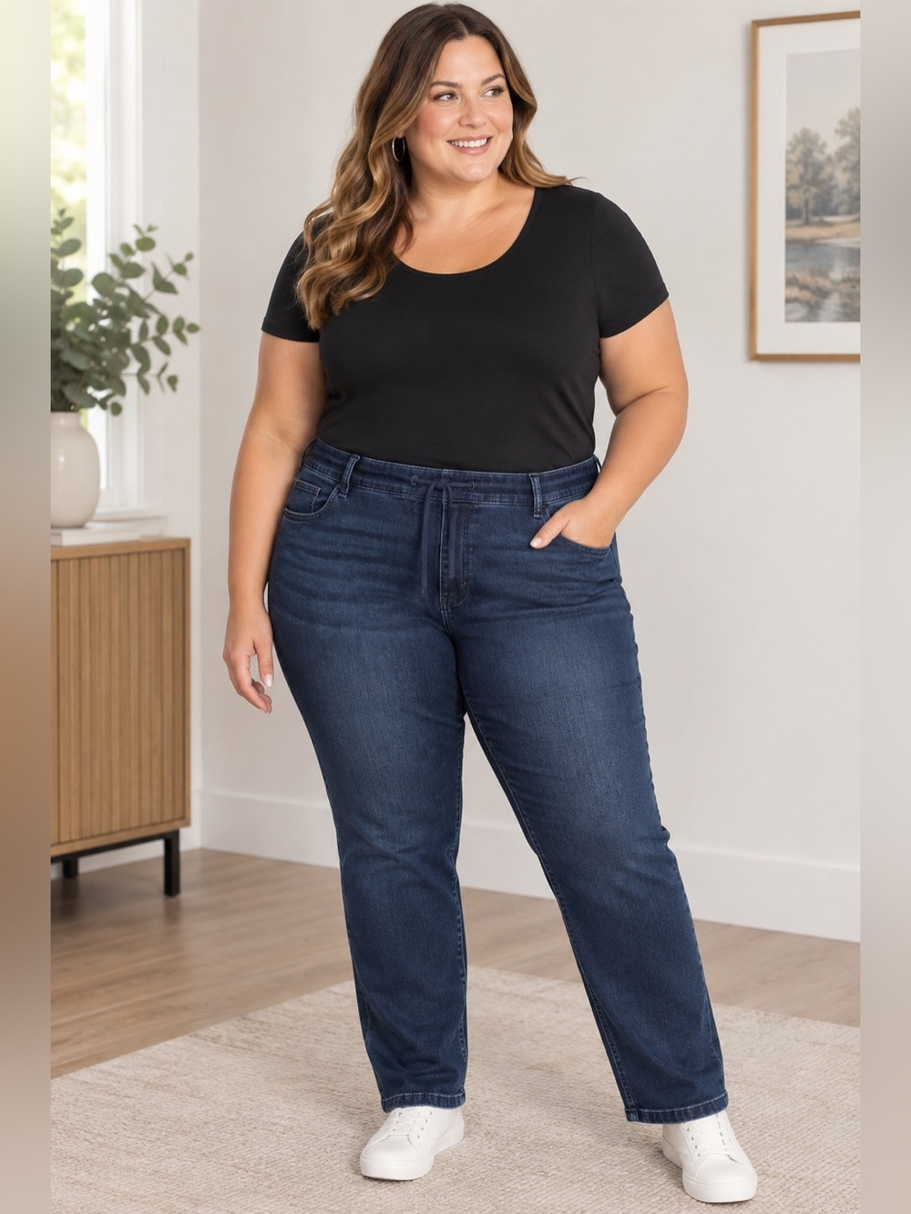 Torrid Weekend Boyfriend Straight Leg Jeans - Dark Indigo